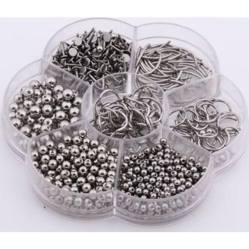 Europe 316l body piercing stainless steel threaded screw rod with steel ball earrings Labret Lip Piercing Jewelry mix color