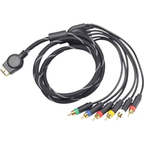 1.8m/6FT Multi Component AV cable For PlayStation 2 for PlayStation 3 for PS3 for PS2 game cable Games accessories