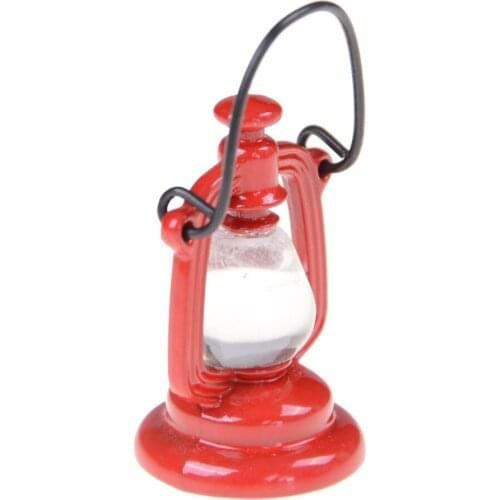 1pcs Dollhouse LampRetro Oil Lamp Dollhouse Miniature Toy Doll Food Kitchen Living Room Accessories