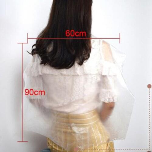 100 Pack Disposable Transparent Salon Shawl, Hair Cutting Cape