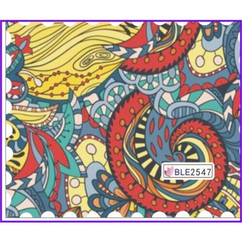 1X Nail Sticker FLOWER WHEEL FAN LACE Impressionist LEAF DRAGON FLAKE BLE2547-2552