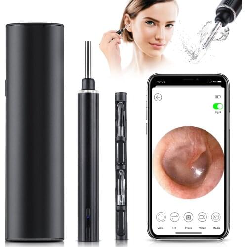 3.9 mm Wifi Otoscope Earwax Cleaning Endoscope Inspection Camera Smart Visual Ear Stick With Holder Care Health Care Ear Care