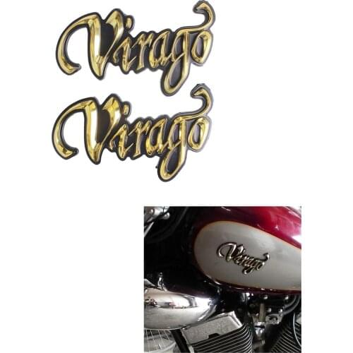 Motorcycle 3D Emblem Badge Decal Fuel Gas Tank Decals Logo "Virago" Sticker for Yamaha Virago XV125 XV250 XV400 XV535 XV700