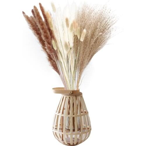 40/ 60 Pieces Dried Reed, Home Decorative Flowers Desktop Decor Indoor Decorations for Living Room Bedroom