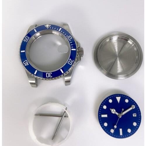 40mm Watch Case DIY for Miyota 8215 8205 8200 Mingzhu 2813 3804 ETA 2836 2834 Watch Movement Dial Repair Part Sapphire Glass