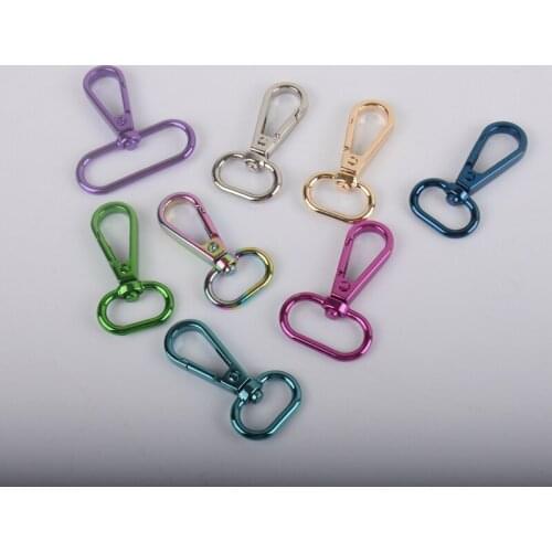 4pcsNew Colors Metal Trigger Snap Buckle,1.5inch and 1 Inch,Swival Hook For DIY Bags