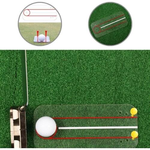 Acrylic Useful Outdoor Golf Practice Alignment Board Training Aid Golf Practice Board Wear Resistant for Office