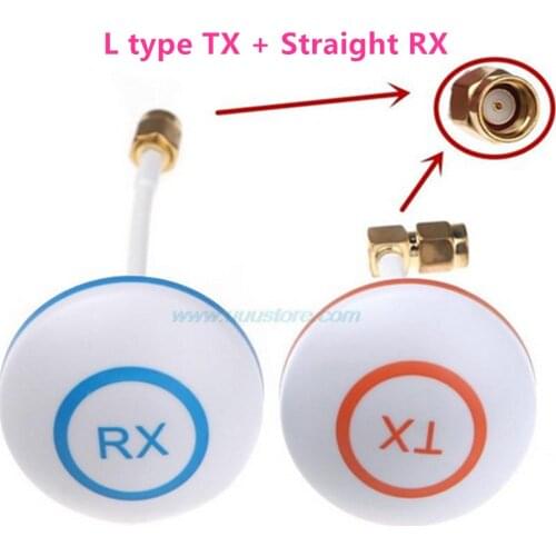 FPV Mushroom ANTENNA INNER Hole Antenna RX Straight Hole 5.8G High-gain Clover RP-SMA Male Antenna Set for RC FPV Aerial Photo