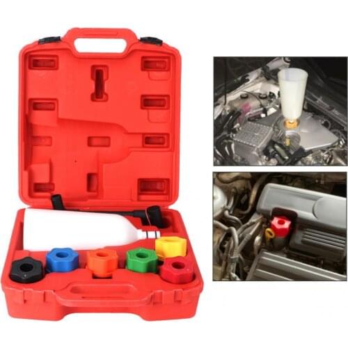 Auto Car Engine Oil Filler Adapters Fast Filling Tool Kit Set Cooling System Repair Auto accessories