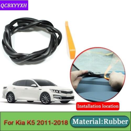Car-styling For Kia K5 2011-2018 Rubber Anti-Noise Soundproof Dustproof Car Dashboard Windshield Sealing Strips Auto Accessories