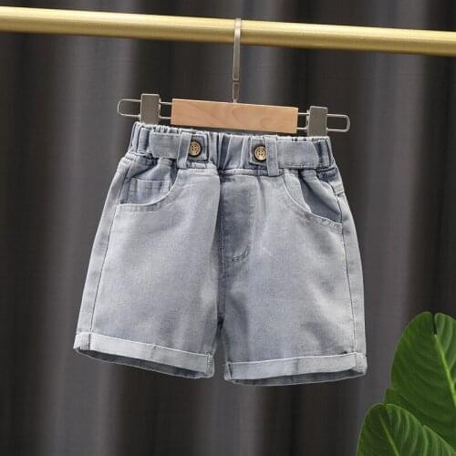 Children Beach Loose Shorts Summer Baby Girls Boys Shorts 3 Colors Cotton Casual Pants Comfortable Elastic Waist Solid 90-130