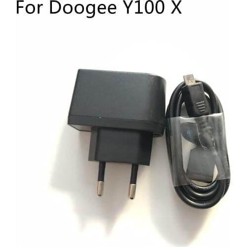 Doogee NOVA Y100X New Travel Charger + USB Cable USB Line For Doogee NOVA Y100X MT6582 Quad Core 5.0 Inch Smartphone