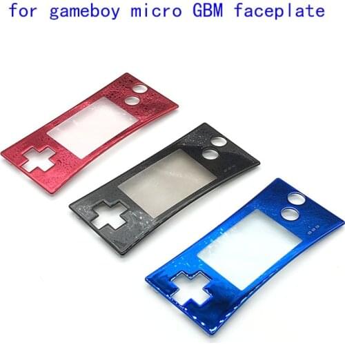 Chrome Faceplate Cover Replacement Front Shell Housing Case For Nintendo Game Boy Micro for GBM