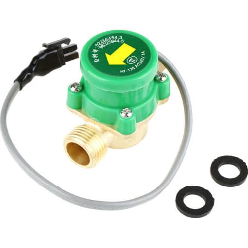 HT-120 220V 0.5/1A G1/2"-1/2" G3/4"-3/4" Thread Water Pump Flow Sensor Switch am AC220V 1A