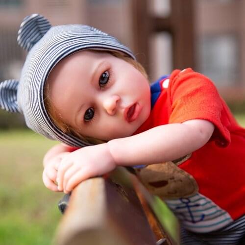 Hoomai New 20" Liam Reborn Baby Boy Doll Soft Silicone Vinyl Dolls Toy For Child Birthday Reborn Baby Doll