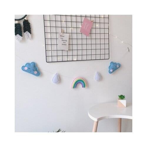 Kawaii Cloud Rainbow Tent bed Wall Hanging pendant Room Photography INS decoration Stuffed Baby Toy Birthday Christmas Gift