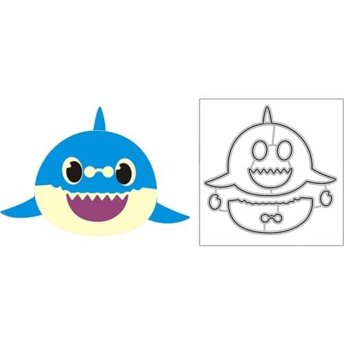 New Spectacled Shark Craft Embossing Mold 2021 Metal Cutting Dies for DIY Decorative Scrapbooking Album Card Making No Stamps