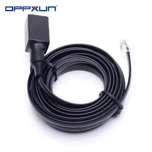 OPPXUN 3m/9.8ft 6-Pin Removable Separation Hand Microphone Extension Cord for Yaesu Radio FT7800 FT8800 FT8900 FT 7800 7900 8800