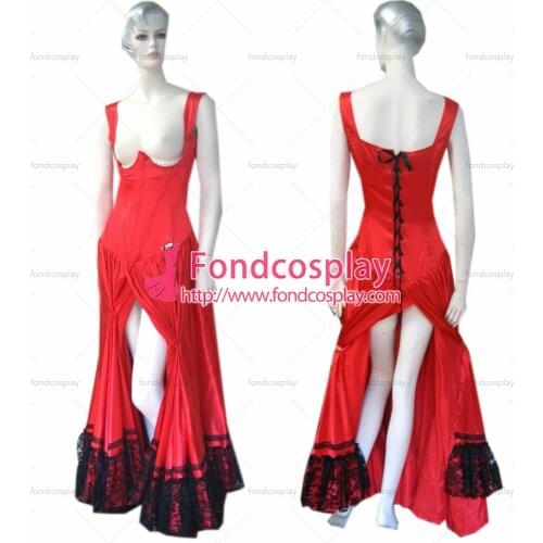 O Dress The Story Of O With Bra Red Satin Dress Cosplay Costume Tailor-made[G190]