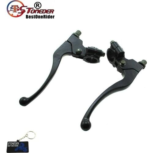 STONEDER Alloy 7/8'' 22mm Left Right Handle Brake Levers Set For Chinese Mini Dirt Bike Pocket Baja
