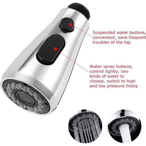 ABS Kitchen Tap Pull Out Parts Kitchen Faucet Replacement Parts Kitchen Faucet Nozzle 48 x 84 x 21mm