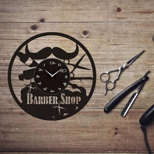 Barber Symbol Die-Cut Decal Shop Window Wall Sticker Hair Salon Signboard Barber Shop Scissors Decor