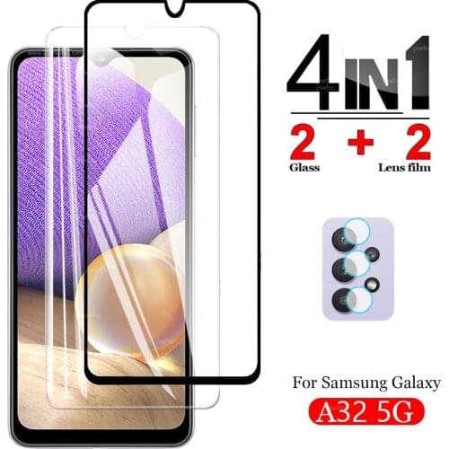 Protective Glass for Samsung Galaxy A32 5G Screen Protectors Tempered Glass for Galaxy A32 5G Glass Camera Lens A 32 6.5" Film