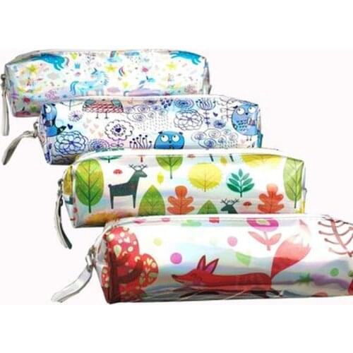 1pcs Cartoon Pictures Pencil Pouch Novelty Stationery Cute Print Pencil Case Student Gift Pen Bag Pen Case School Supplies