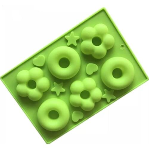 1pc Silicone Donut mold Baking Tray non-stick Mold silicone cake mold resistance to high temperature