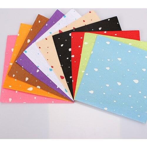 10PCS Mixed Non-woven Patchwork Fabric For Handmade Sewing Craft Clothing Pillow Toys Home Textile Decoration Accessories