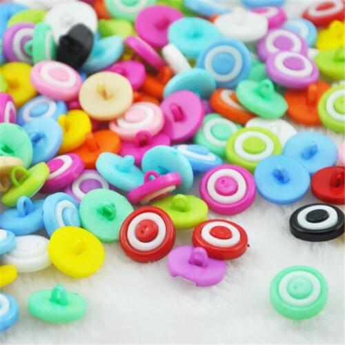 100pcs Circle Plastic Buttons/craft/ lots Buttons Sewing DIY Crafts PH03