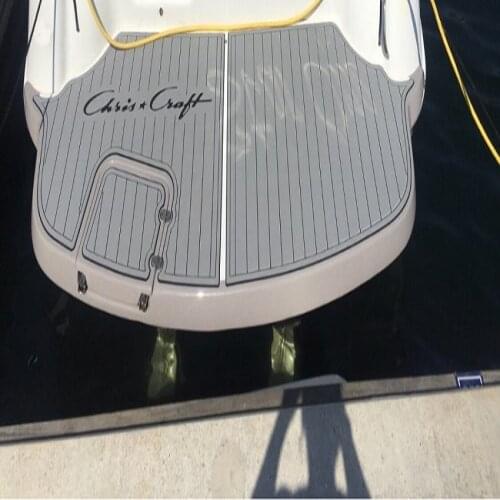 2001 Chris Craft 328 Express Cruiser Swim Step Boat EVA Faux Teak Deck Floor Pad