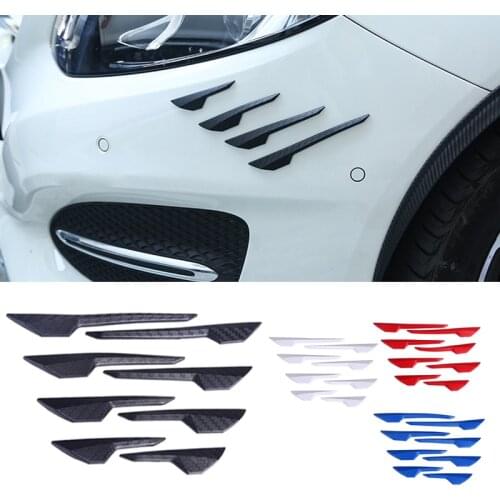 8pcs/Set Universal Car Edge Protector Strip Bumper Axe Shape Anti-Scratch Guard Sticker PVC Styling