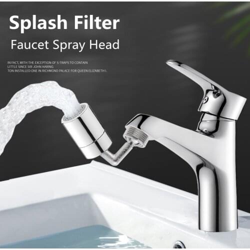 Tap Aerator 720°rotation Universal Splash-proof Swivel Water Saving Faucet Water Saving Bathroom Filter Foamer Aerators 2021 New
