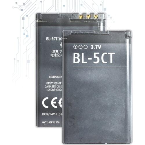 BL5CT 5CT BL-5CT Manufacturer gb/t 18287-2013 Battery for Nokia 6303i 6303C 6750 C5 C5-00 C5-02 C5-00i Bateria Batteries