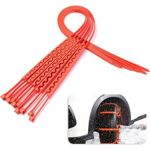 10Pcs 92cm Non-slip Wheel Snow Chain Winter Truck Car Snow Mud Tire Chain Anti-skid Belt For Ice/Snow/Mud Road Safe For Driving