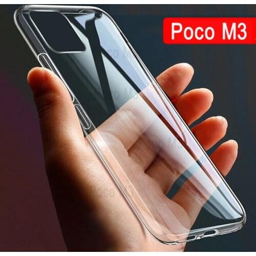 For Poco M3 Case Phone Protective Shell Transparent Case For Xaomi Poco M3 Cover Global Version poco m3 Soft TPU Ultrathin Cases