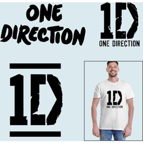 Black words simple logo pattern Thermal transfer printing Heat Transfer PVC Patch Heat Vinyl Ironing Stickers Decor