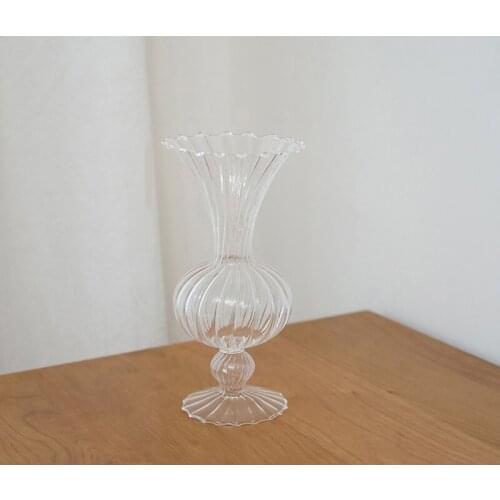 Flower Vase for Home Decor Glass Vase Flower Terrariums for Plants Table Ornaments Dried Flower Nordic Vase