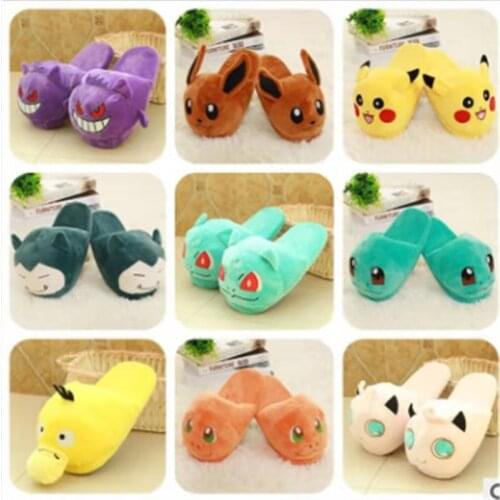 Cartoon Women Home Cotton Slipper Couple Warm Slippers Indoor Men Plush Shoes Slipper Children Furry Slides Fluffy Shoes Sandals
