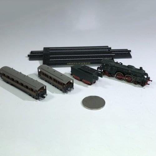 1/220 Scale Classic Steam Train Pocket Model Set Z-type Orient-Express Rail Train Static Exhibition Adult Collection Hot Toys