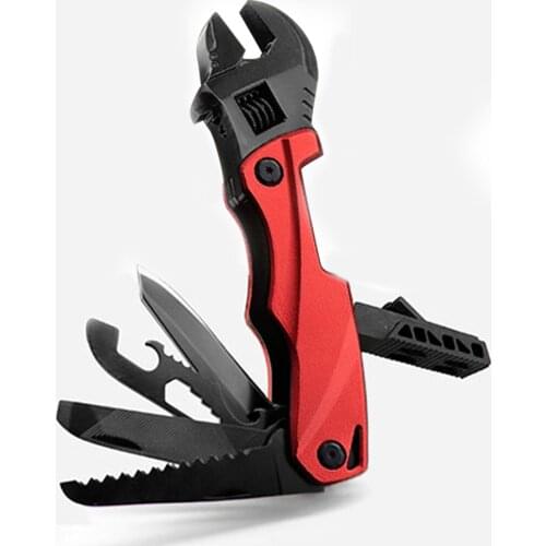 Combination Ratchet Wrench Tool Set Portable Folding Plier Wire Stripper EDC Camping Adjustable Universal Wrench Spanner#38