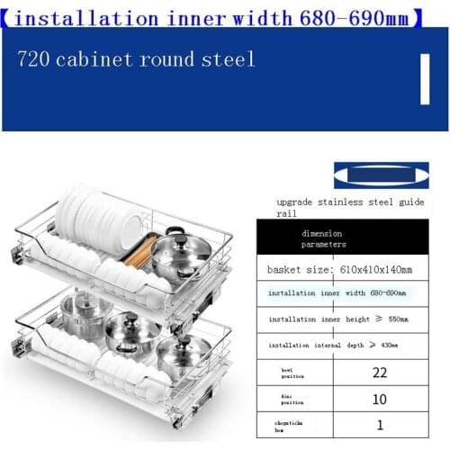 Cucina Accesorios Armario Colgar En La Ducha Stainless Steel Cozinha Rack Organizer Kitchen Cabinet Cestas Para Organizar Basket