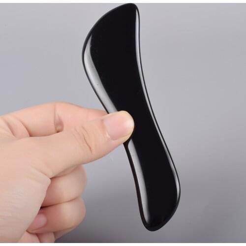 Face Massager Obsidian Gouache Scraper Facial Eye Beauty Gua Sha Scraping Massage Stick Acupuncture Therapy SPA Remove Wrinkles