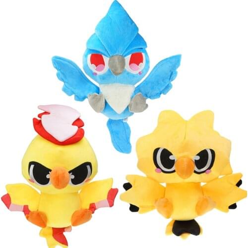 Cute Kawaii Moltres & Articuno & Zapdos Plush Birds Animal Toys 30cm