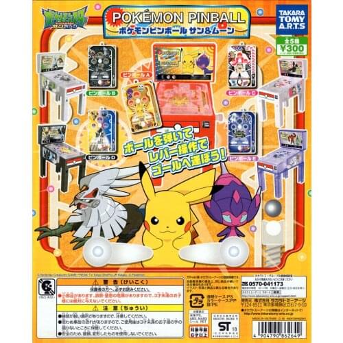 Takara Tomy Genuine Gacha Pokemon Desktop Pinball Game Table Model Toy Decoration Pikachu Meow Children Kids Toy Boy Girl Gift