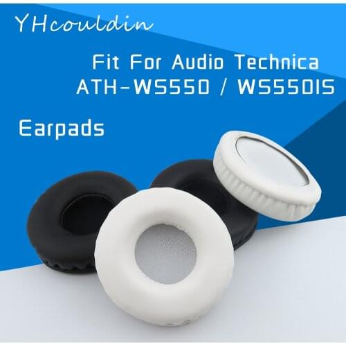 YHcouldin Earpads For Audio Technica WS550 WS550IS ATH-WS550 ATH-WS550IS Headphone Accessaries Replacement Leather