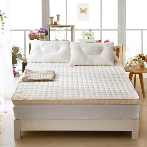 Fashion New Style High Quality 6 or 10cm Fast Rebound Folding Pure White Single Or Double Guesthouse Hotels Mattress Bedding