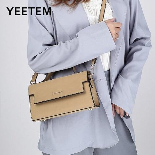 Pure Color Nubuck Leather Pu Female Bag Built-in Mirror Shoulder Bag Trendy Small Square Bag Large Capacity Luxury Design