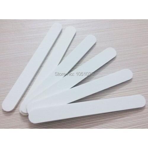 50 pcs wholesale white nail file professional nail file nail emery board nail art tool pedicure 100/240 free shipping
